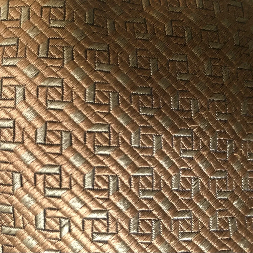 Equestrian Firenze Mens Bronze Geometric Silk Tie